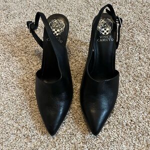 Vince Camuto Black Women's Slingback Shoes
